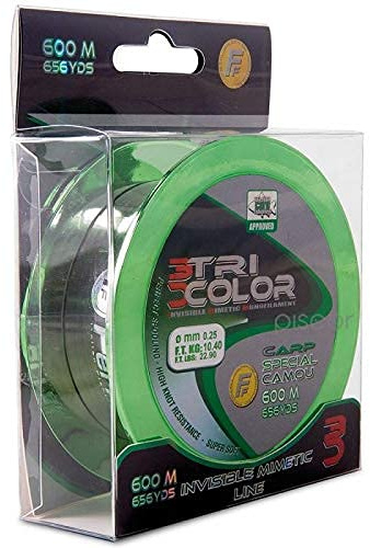 Lineaeffe Tricolor Carp Line Camou 600m 0,30mm