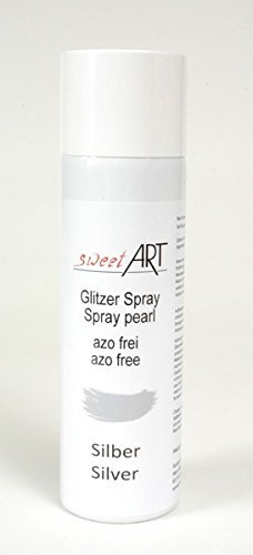 Glitzer Spray Silber 250 ml