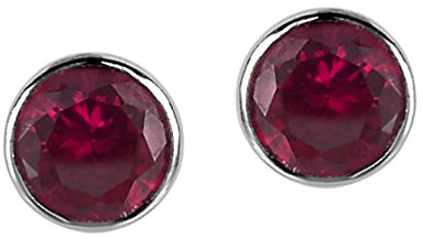 Orphelia orecchini da bambino in argento 925 rodiato con zirconi rosa taglio rotondo – zo Flash 7056