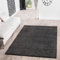 T&T Design Shaggy Teppich Hochflor Langflor Teppiche Wohnzimmer Preishammer versch. Farben, Farbe:anthrazit, Größe:200x280 cm