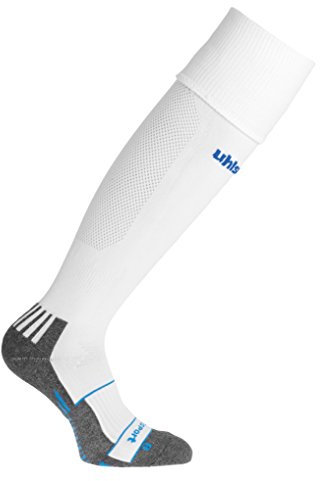 uhlsport Bekleidung Teamsport Team pro Player stutzenstrümpfe, weiß/azurblau, 45-47