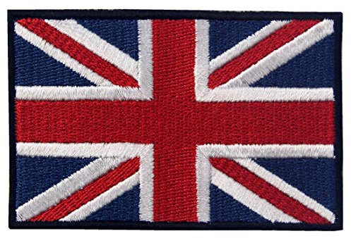 EmbTao British Union Jack Embroidered Patch England Flag UK Great Britain Iron On Sew On Emblem by EmbTao
