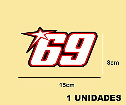 IDIQIB Ecoshirt Aufkleber Stickers Nicky Hayden Ref: Pd305 Aufkleber Decals Autocollants Adesivi Moto GP Decals Motorcycle