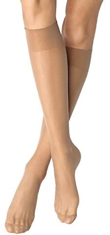 Nur Die Damen Matt Fein Kniestrümpfe 621802, 20 DEN, Gr. One size, Braun (amber 230)