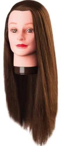 Comair 7001170 Übungskopf Proteinhaar Pia, braun