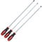 3 pc Extra langer Schraubendreher Satz mit flachen Pozidriv- + Phillips 500 mm