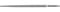 Rundfeile Länge 200mm Hieb3 DIN 7261-F Querschnitt 8mm