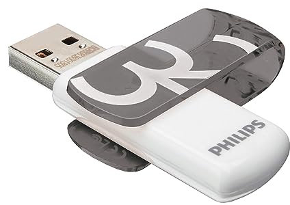 Philips Vivid Edition High Speed 2.0 USB-Flash-Laufwerk USB-Stick 32 GB mit Schwenkkappe für PC, Laptop, Computer Data Storage, Lesegeschwindigkeit bis zu 23 MB/s
