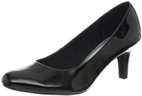 LifeStride Womens Parigi Pumps Black Patent 6 M