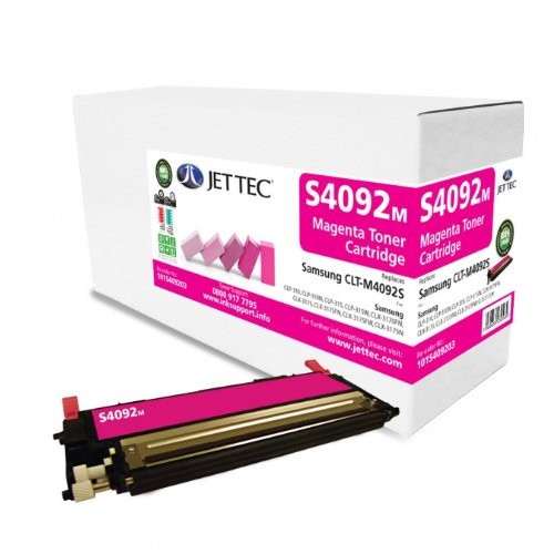 Für Samsung CLP 310 - Magenta Farbtoner, Jettec Colortoner Farblasertoner wiederaufbereitet, Toner für CLP310, 1000S.