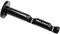 Gardinia 31031 Doppeltraeger für Gardinenstangen 2-läufig offen, Serie Chicago, Durchmesser 20 mm, schwarz