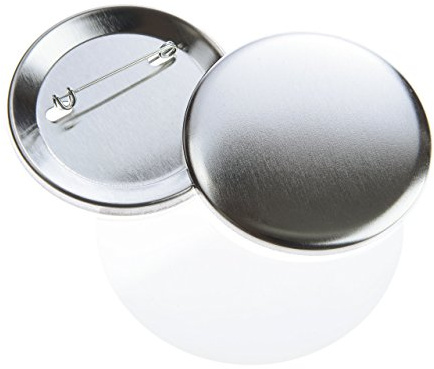 Buttonrohlinge 56mm (500 Stück) mit Sicherheitsnadel für USA Buttonmaschine