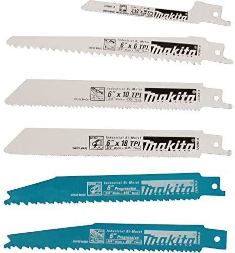 Makita - 6Pc Recip Blade (723086-A-A)