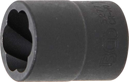 BGS 5277 | Llave de vaso de perfil en espiral / extractor de tornillos | entrada 10 mm (3/8) | 17 mm