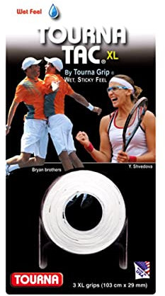 Unique Unisex – Erwachsene Overgrip Tourna Tac 3er, Weiß, Standard