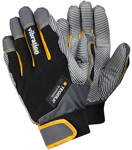 Ejendals 9180-12 Size 12 Tegera 9180 Anti-Vibration Glove - Black/Grey/Yellow