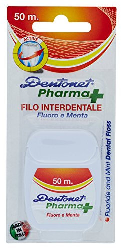 Dentonet - Pharma+, Filo Interdentale, Fluoro e Menta, 50 m -