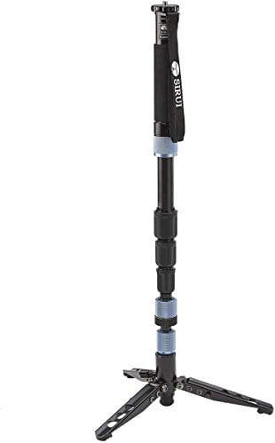 SIRUI P-204S Aluminum Monopod with Three Feet Support Stand for Cameras, 17.6lbs Payload, 63inch Max Height