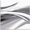 ARTland Wanddeko Glasbilder Wandbild Glas Bild einteilig 20x20 cm Quadratisch Moderne Kunst Abstrakt Modern Rauch Welle Grau S7KX