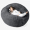 Lounge Pug, 'Mega-Mammoth' Sofa Sitzsack XXL, Schlafsofa, Cord Schwarz