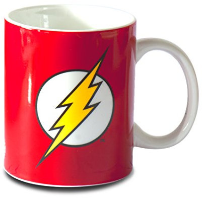 Logoshirt® DC Comics I Flash I Logo I Tazza da caffè in porcellana, 300 ml I Lavabile in lavastoviglie I In confezione regalo colorata I Design originale su licenza