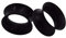 Longbeauty 2 Pcs Extra Soft Silikon Ohr Tunnel Plug Piercing Schmuck schwarz 5mm