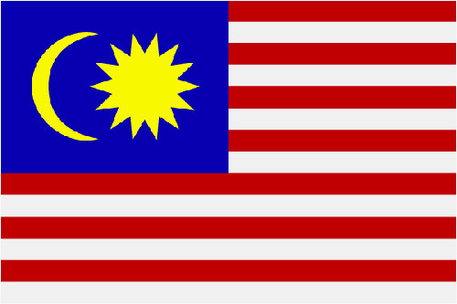 Malaysia Fahne 90x150cm - Rot-Weiß-Blau - Patriotisch - Polyester - Rechteckig - Flagge - Wandmontage - Unisex - Außenbereich
