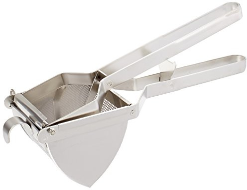 Winco Stainless Steel Potato Ricer, Square, 5x5