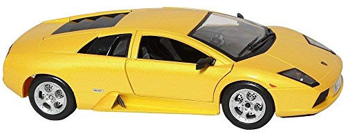 Lamborghini Murcielago, gelb, 2002, Modellauto, Fertigmodell, Bburago 1:24