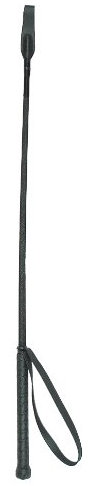 ARBO-INOX Reitgerte mit Klatsche in schwarz, 65 cm