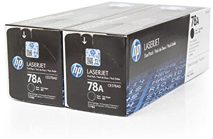 Original Toner Spar-Set HP 78A CE278AD - 2 Toner-Patronen - Schwarz - 2 x 2.100 Seiten - passend für LaserJet Pro P 1560 Series