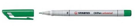 STABILO Folienstift OHPen universal, wasserlöslich, grün VE=6