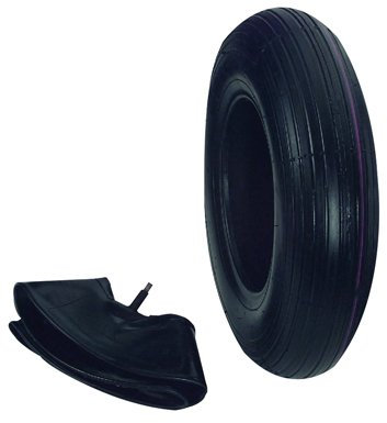 Ersatzteil für Schubkarren, Decke und Schlauch, 40 0x100 mm, Autoventil, Rillenprofil, VE 10 Paar