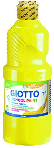 Giotto 535302 - Témpera, color amarillo, 500 ml