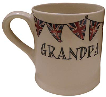 Sweet William Grandpa mug with Union Jack bunting