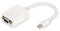 DIGITUS Adaptateur Graphique Mini DisplayPort, mDP vers VGA, Full HD 60Hz, 1920 x 1080 Pixels, Blanc