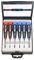 kwb Precision Screwdriver Set Cross + Slot for Fine Mechanics, Mini Screwdriver for Watchmakers / Precision Mechanics, Tool Kit in Storage Box, with Swivel Head and 2-Component Handle