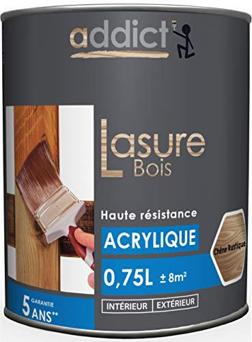 ADDICT LASURE BOIS BLEU 0.75 L chêne rustique