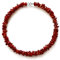 Vifaleno Collier de Corail, Corail Naturel, Chips, Rouge, 10x7mm-15x8x4mm, 43 cm, Corail, Corail, 43 cm, Corail, Corail