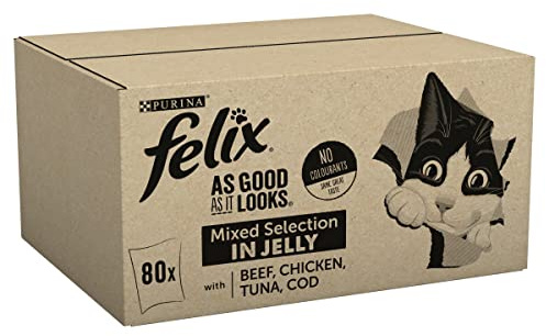 Felix As Good As It Looks Cat Pouches Mixed In Jelly 100g (80 Pouches