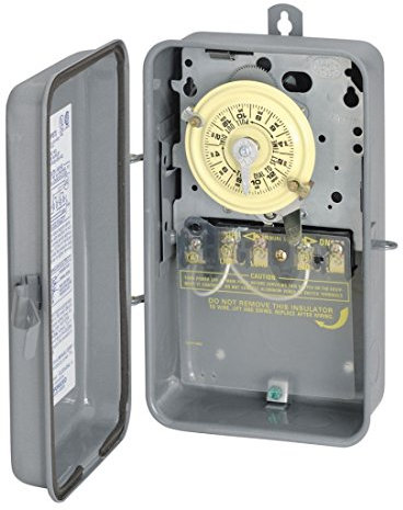 Intermatic T104R Mechanical Timer Switch, 208-277V DPST, Type 3R