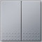 Gira 012565 Tastschalter Serien Gira TX_44 (Wassergeschützt UP), alu