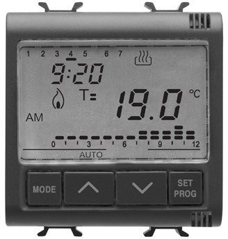 Gewiss GW12703 Nero termostato