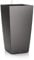 LECHUZA CUBICO Premium 40 anthrazit metallic 18194, 39.5x39.5x75.5 cm