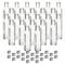 gouveo Lot de 24 bouteilles 250 ml Maraska avec bouchon à vis argenté – Bouteille en verre vide à remplir et à offrir – Véritable bouteille pour liqueur, vinaigre, huile (MFET250S)