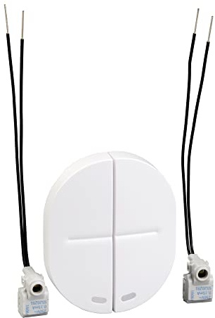 Schneider Electric - Ovalis - 2 demi-touches+1 voyant Blanc - S260298