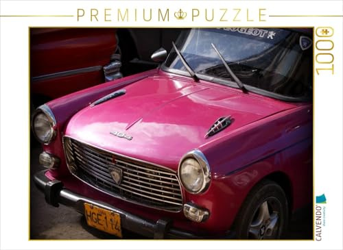 CALVENDO Puzzle EIN Motiv aus dem Kalender Auto-Legenden - Peugeot 404 | 1000 Teile Lege-Größe 64 x 48 cm Foto-Puzzle für glückliche Stunden
