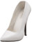 Pleaser Domina-420, Domina - 420, da Donna, Wht Pat, 40 EU