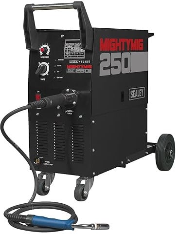 Sealey Mightymig250 Professional Gas/No-Gas Mig Welder 250Amp with Euro Torch