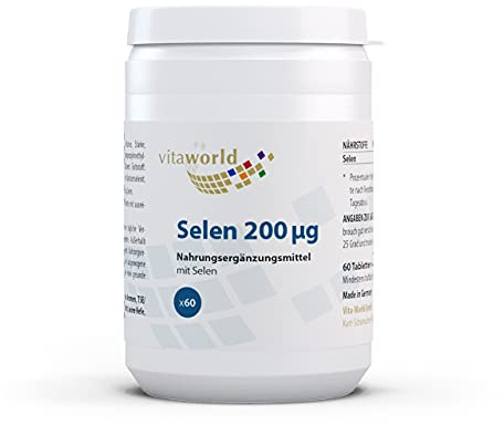 3er Pack Vita World Selen 200mcg 3 x 60 Tabletten Vegan Apotheken Herstellung